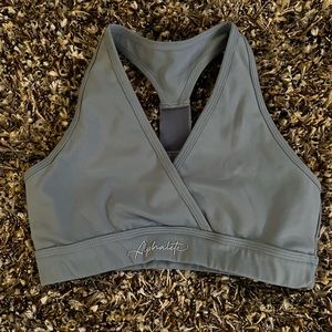 Alphalete surface wrap bra